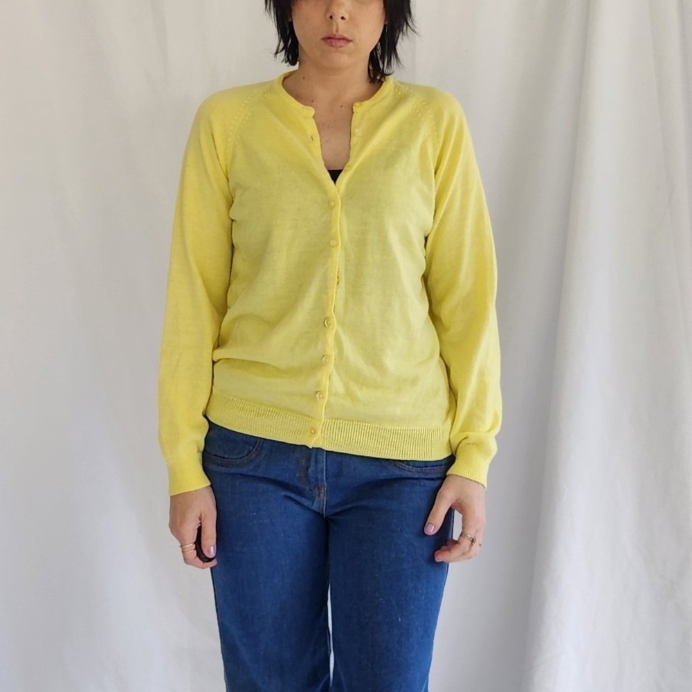 60s/70s‎ Yellow Cardigan